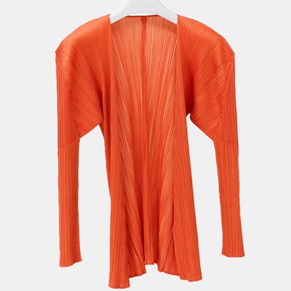 Issey Miyake Pleats Please Coral Cardigan - Picture 1 of 8